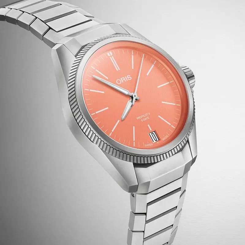 Oris ProPilot X Calibre 400 Pink Dial Men's Watch | 0140077787158 secondary view