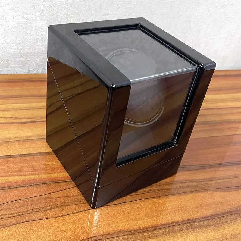 1 Slot High Quality Luxurious Black Watch Winder for Automatic Watch secondary view