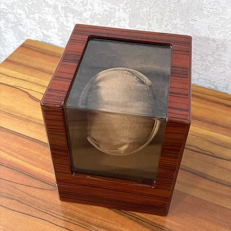 1 Slot High Quality Luxurious Brown Watch Winder for Automatic Watch secondary view