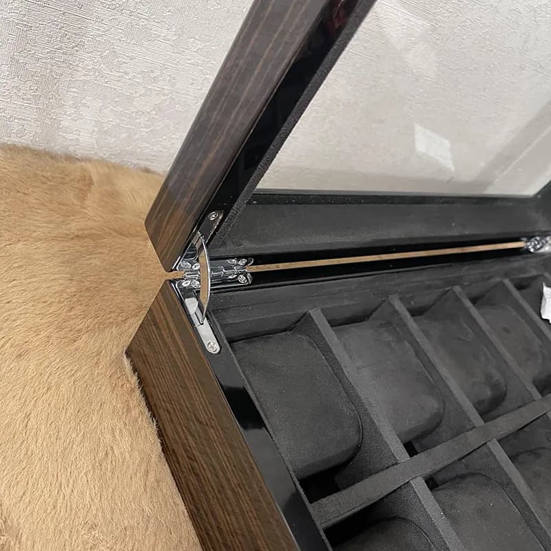 10 Slots Black Wooden Premium Watch Organizer Box And Gift Case