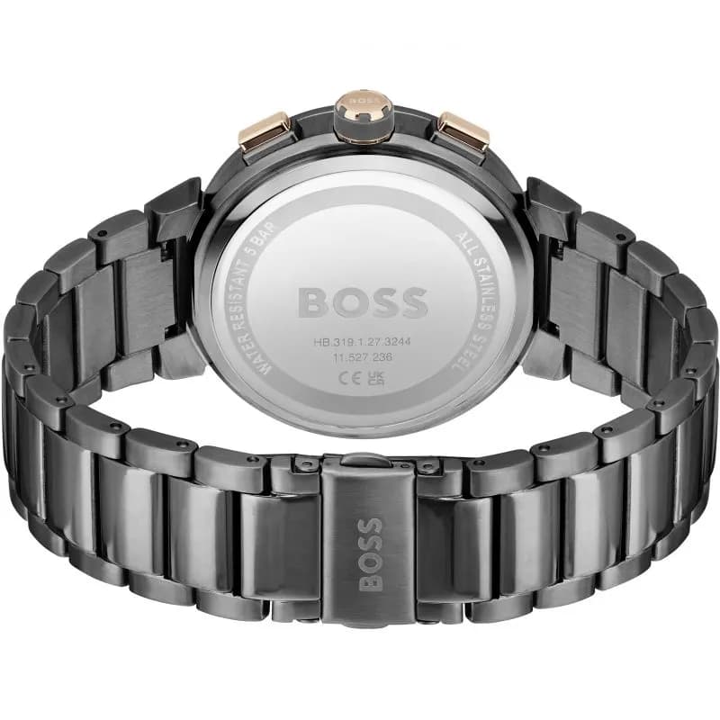Hugo Boss Trace Chronograph Maroon Dial Men's Watch | 1514000