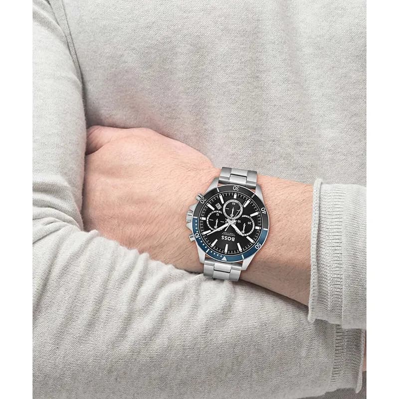Hugo Boss Troper Chronograph Black Dial Men's Watch | 1514101