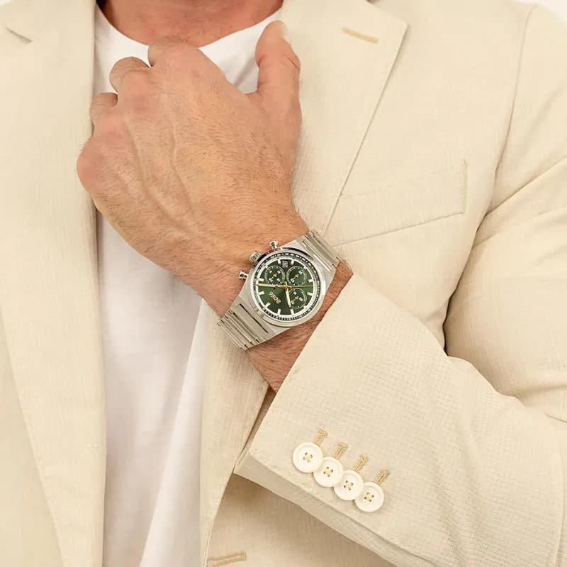 Hugo Boss Candor Chrono Green Dial Men's Watch | 1514220