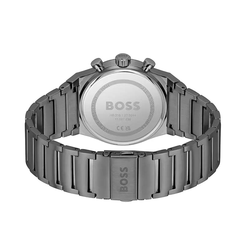 Hugo Boss Candor Chrono Blue Dial Gun-Metal Men's Watch | 1514223