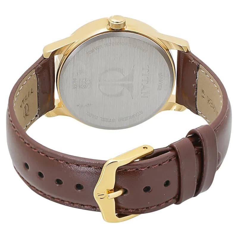 Titan Karishma Champagne Dial Day-Date Men's Watch | 1580YL05