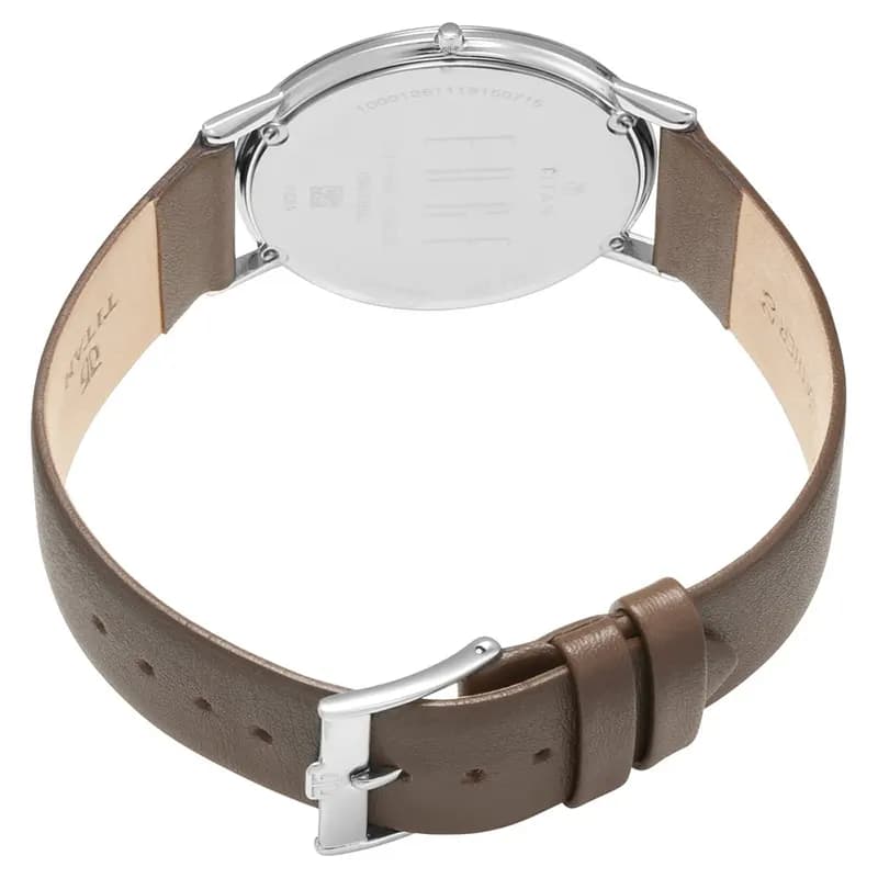 Titan Edge 1595SL03 Silver Dial Men's Watch