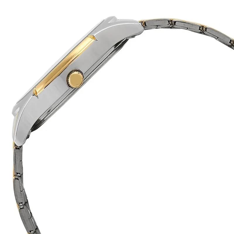 Titan 1636BM01 Off White Dial Two Tone Men's Watch