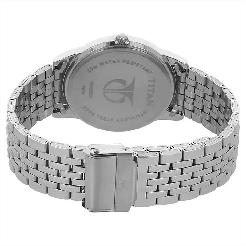 Titan 1638SM01 Karishma Silver Dial Men’s Watch