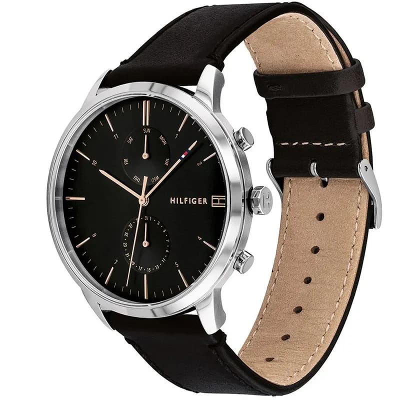 Tommy Hilfiger Hunter Chronograph Black Dial Men's Watch | 1710406