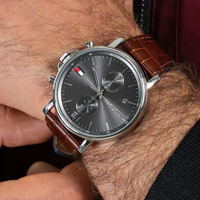 Tommy Hilfiger Kane Multifunction Black Dial Men's Watch | 1710416