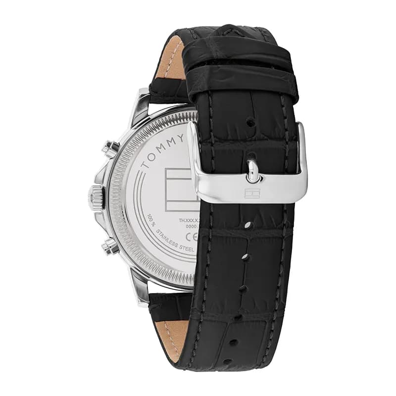 Tommy Hilfiger Stewart Multifunction Black Dial Men's Watch | 1710605