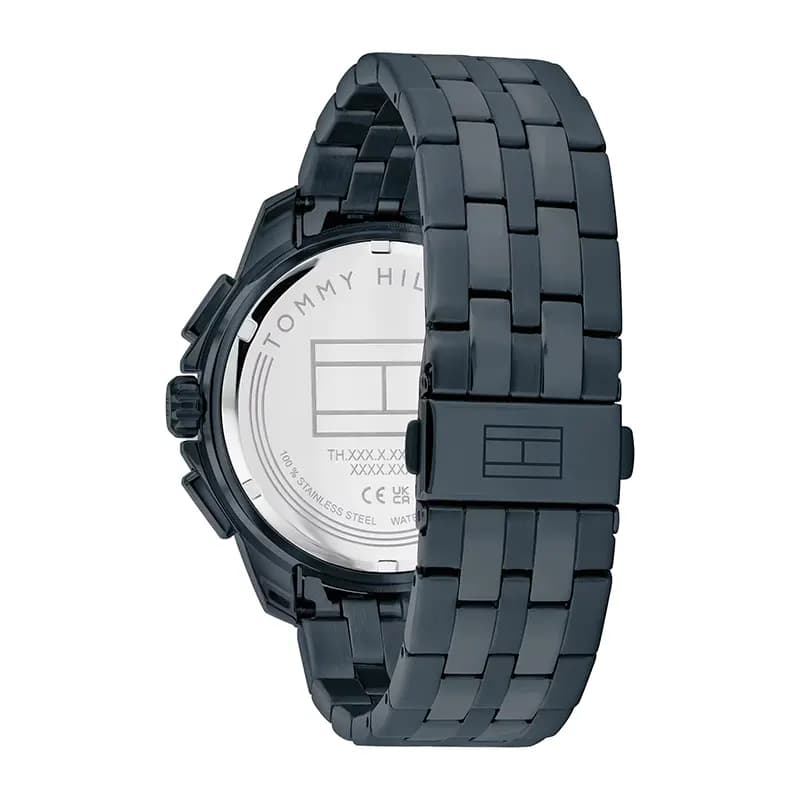 Tommy Hilfiger Walker Ionic Plated Blue Steel Navy Dial Men's Watch | 1710622 secondary view