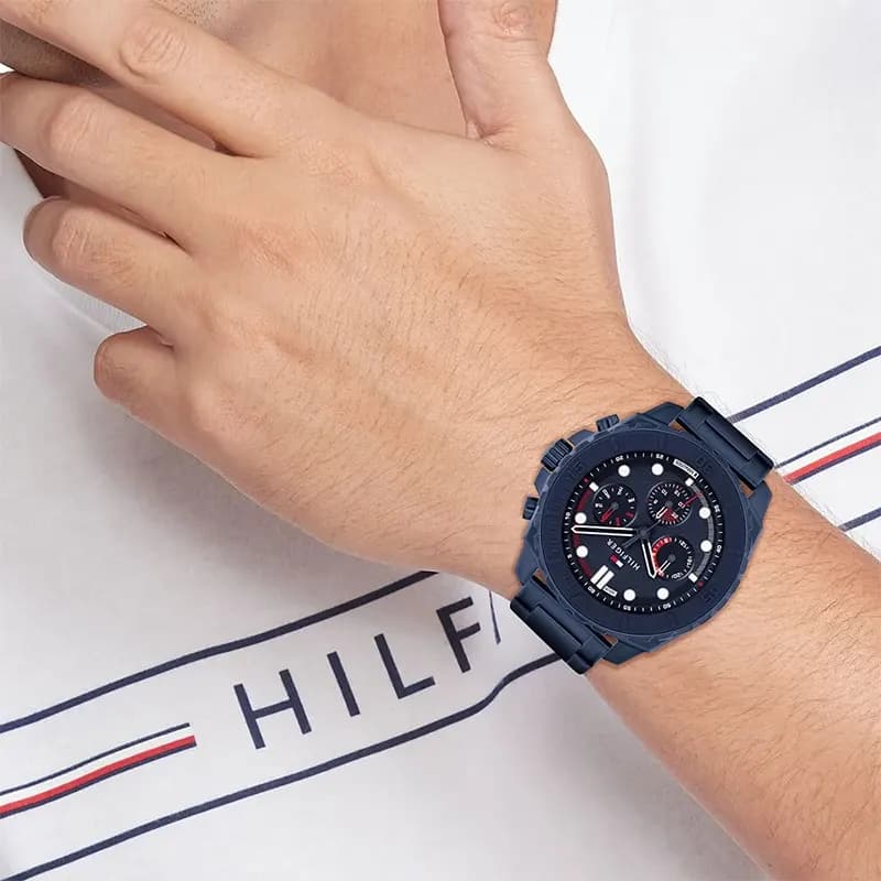 Tommy Hilfiger Morgan Blue Multi-function Dial Men's Watch | 1710691 secondary view