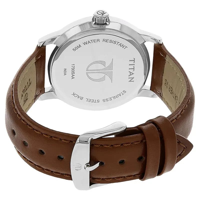 Titan Workwear 1730SL02 Black Dial Men's Watch