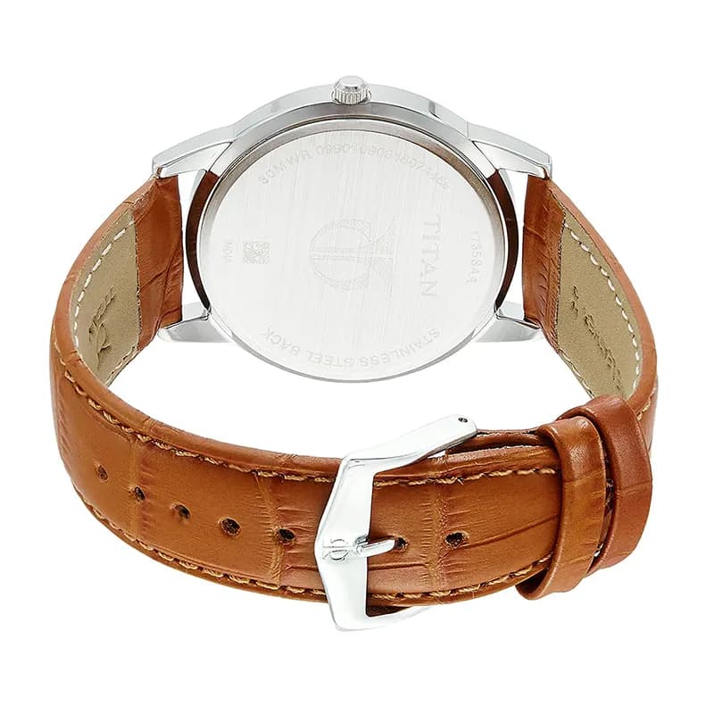 Titan 1735SL01 Karishma Silver Dial Men's Watch
