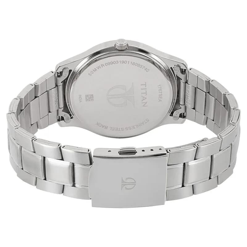 Titan 1767SM02 Workwear Black Dial Men's Watch