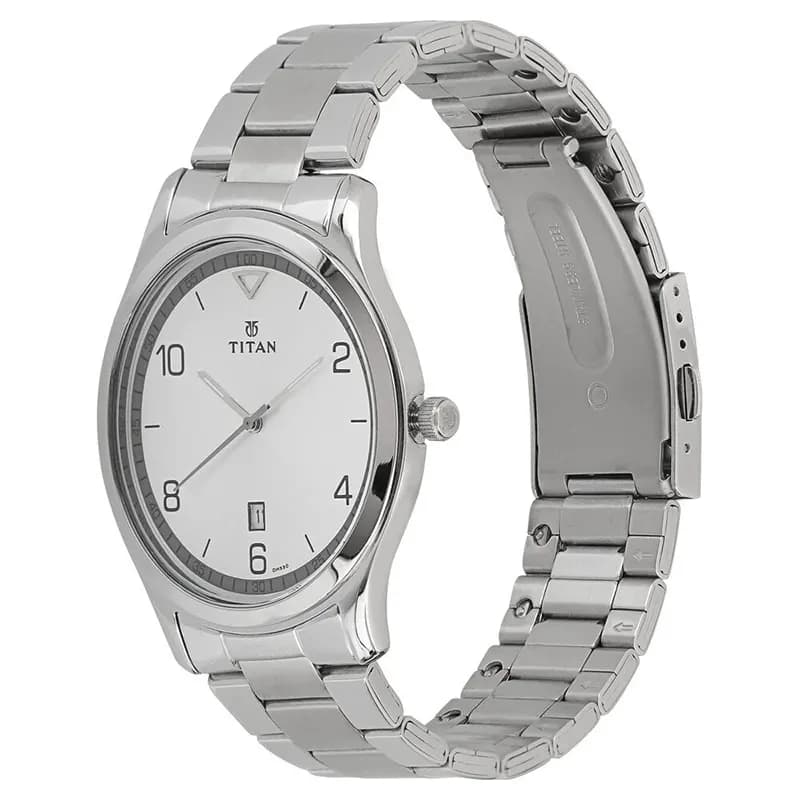 Titan Workwear 1770SM01 White Dial Men’s Watch