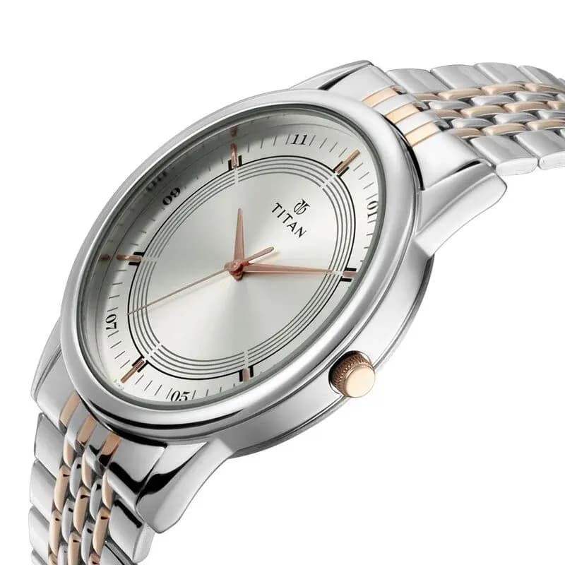 Titan Bandhan Silver Dial Couples Watch | 17732603KM01