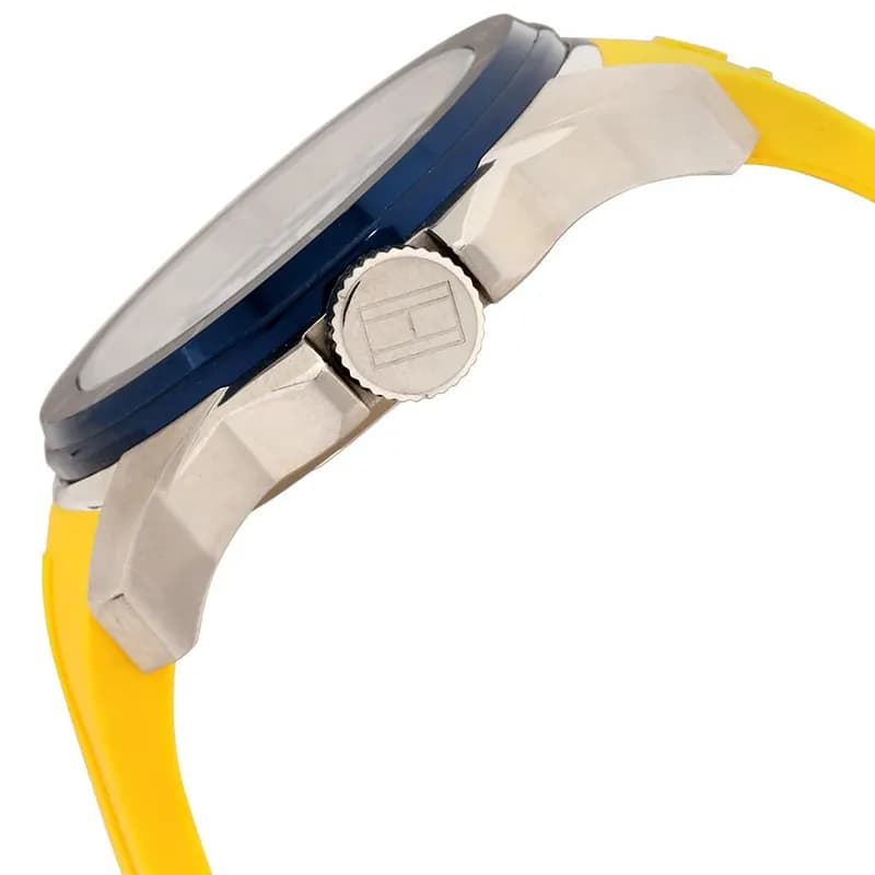 Tommy Hilfiger Yellow Rubber Strap Men's Watch | 1791115