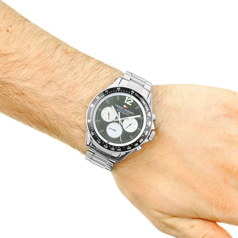Tommy Hilfiger Luke Chronograph Black Dial Men's Watch | 1791120