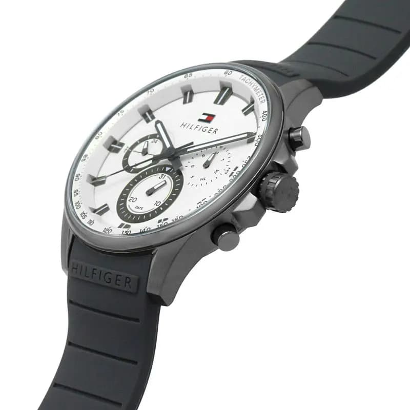Tommy Hilfiger Max Chronograph White Dial Men’s Watch | 1791972
