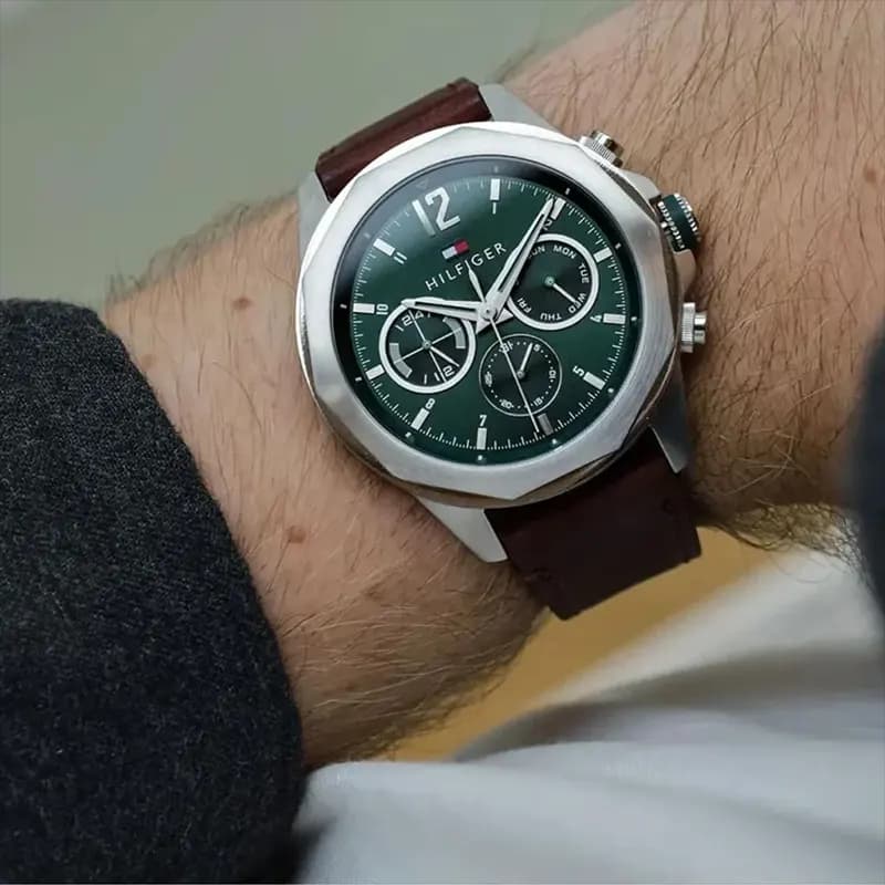 Tommy Hilfiger Lars Multifunction Green Dial Men's Watch | 1792064