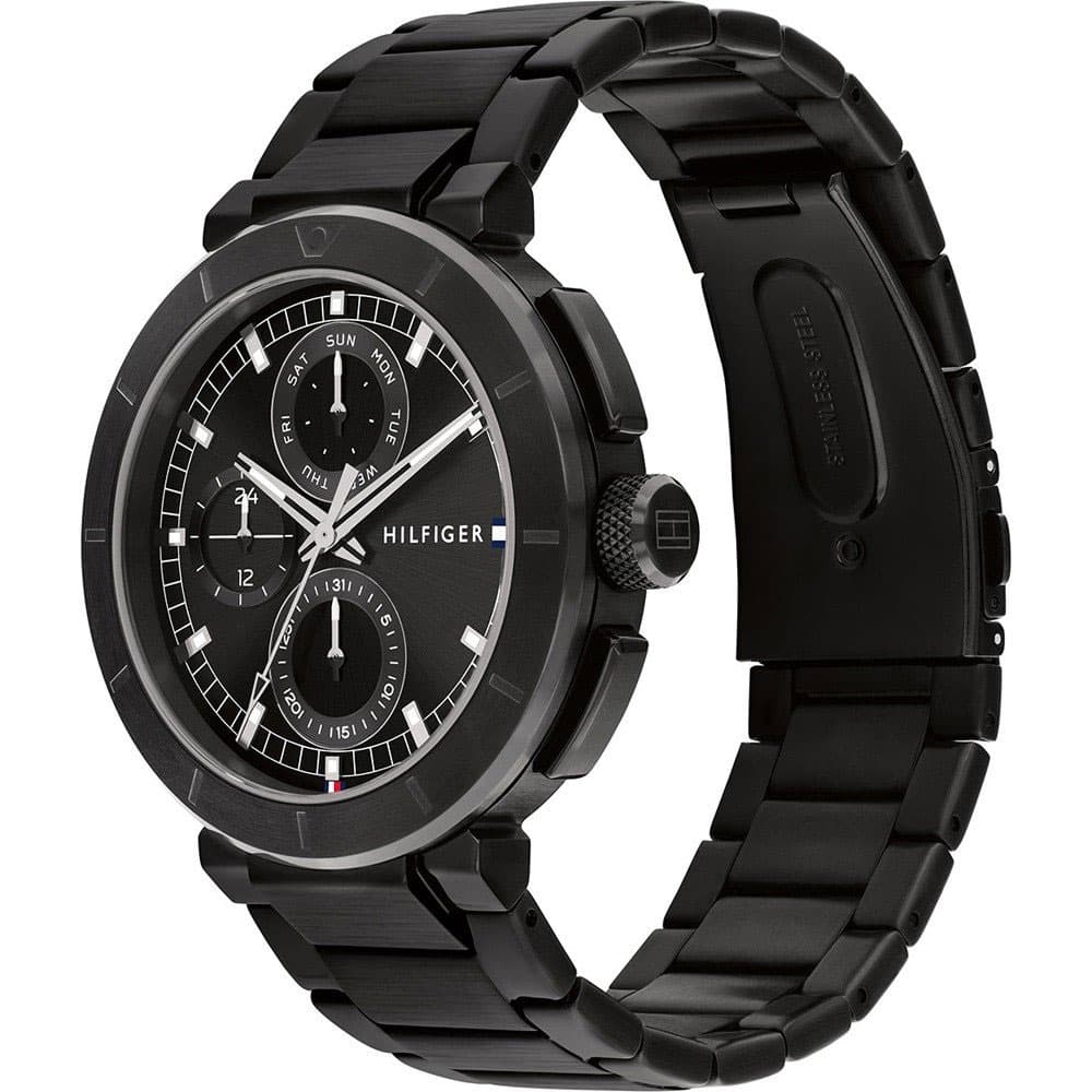 Tommy Hilfiger Lorenzo Multifunction Black Dial Men's Watch | 1792119
