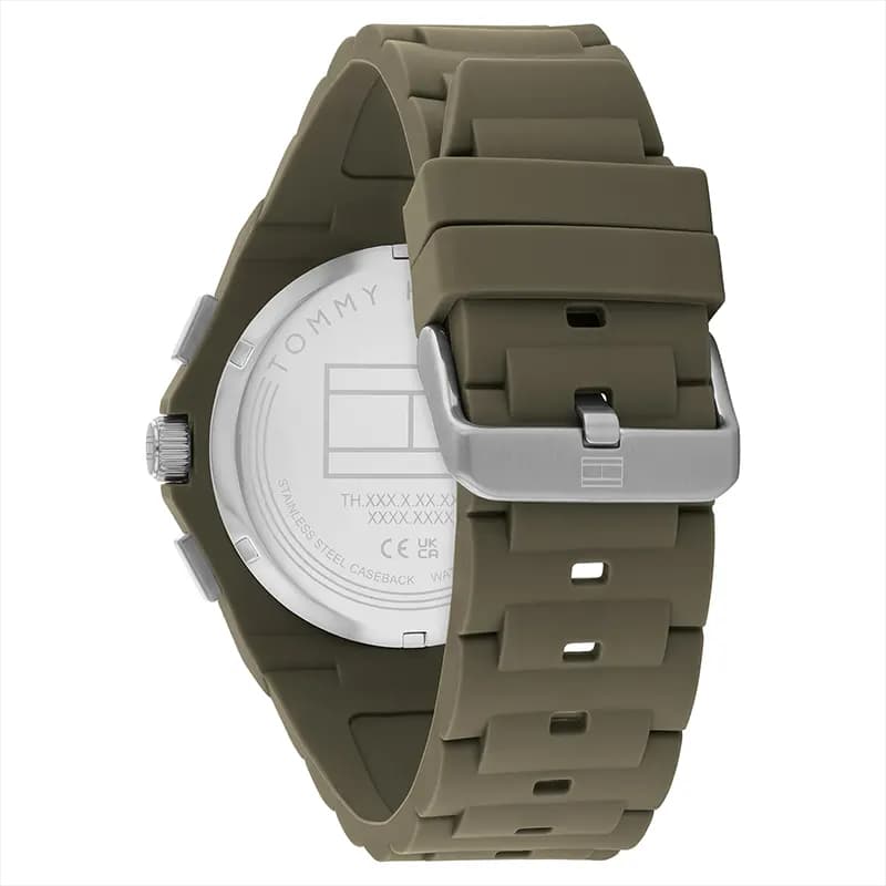 Tommy Hilfiger Neo Multifunction Green Silicone Men's Watch | 1792121