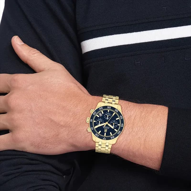 Tommy Hilfiger TH85 Chronograph Gold-tone Men's Watch | 1792158