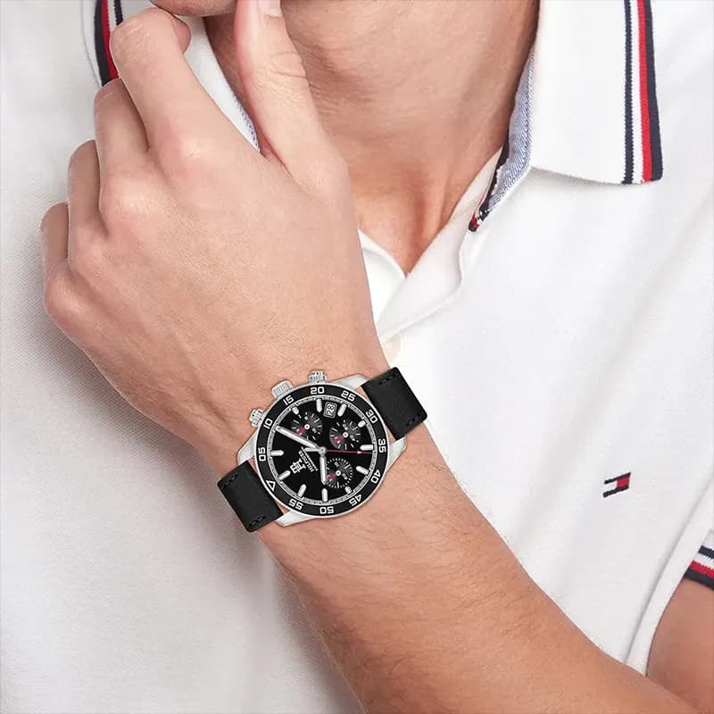 Tommy Hilfiger TH85 Black Dial Men's Watch | 1792162