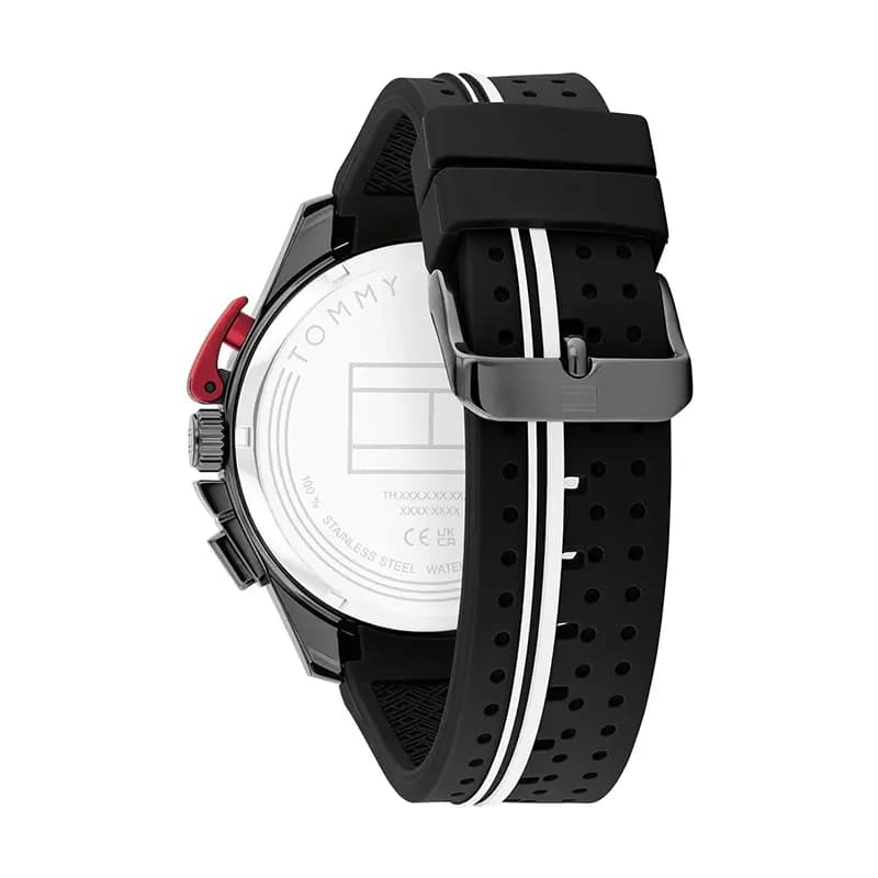 Tommy Hilfiger Bank Chronograph Black Dial Men's Watch | 1792168