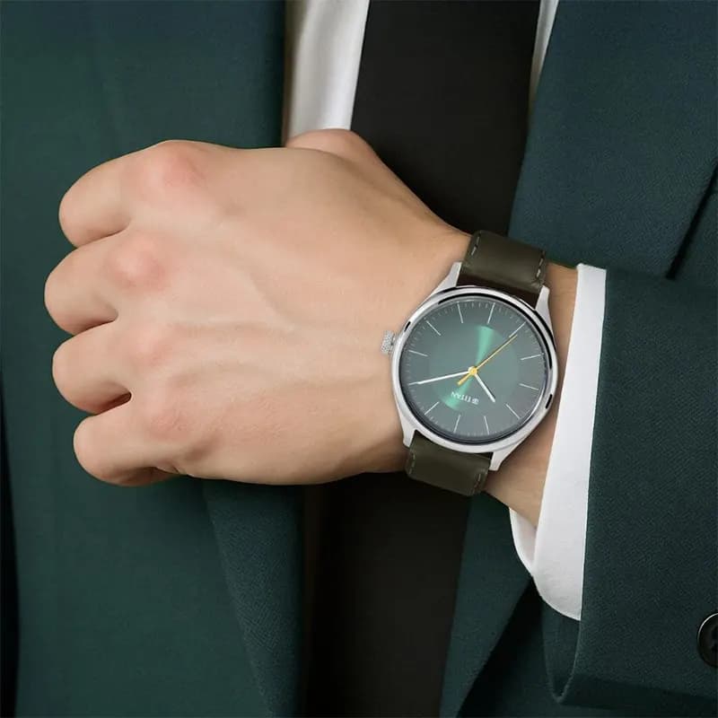Titan 1802SL04 Workwear Green Dial Men's Watch secondary view