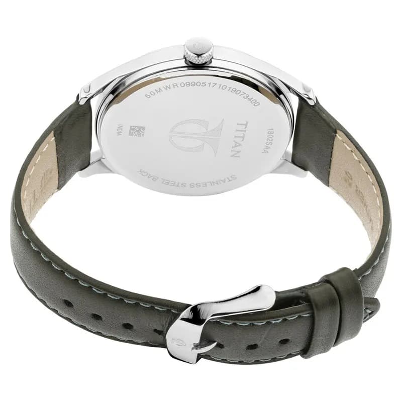 Titan 1802SL04 Workwear Green Dial Men's Watch
