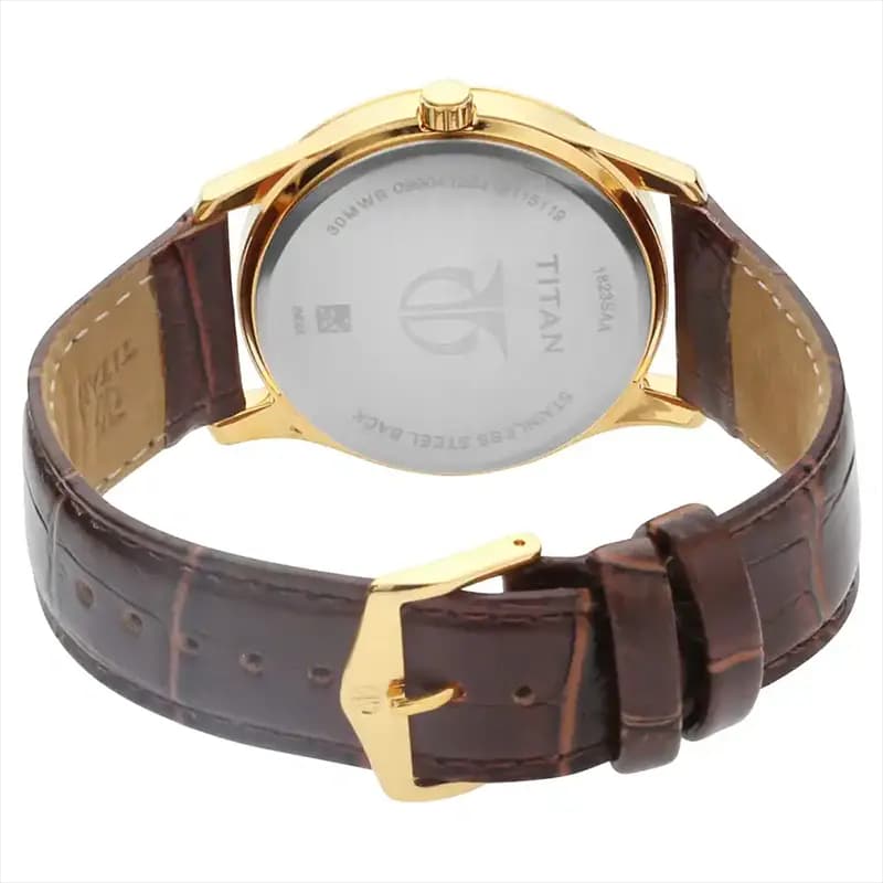 Titan 1823YL01 Karishma Silver Dial Men's Watch