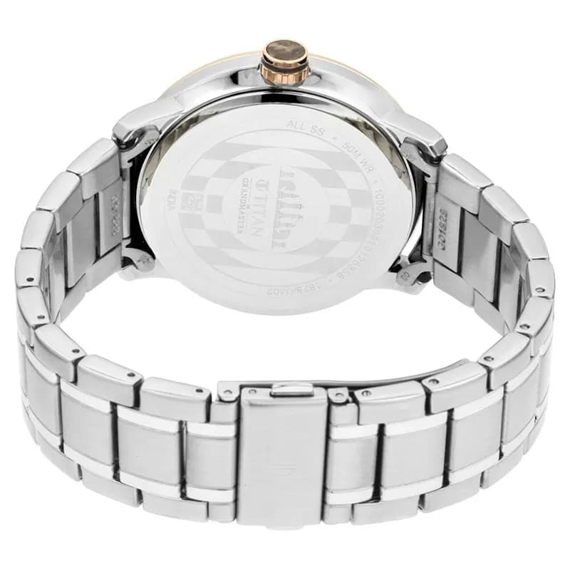 Titan 1828KM02 Grandmaster Brown Dial Men's Watch