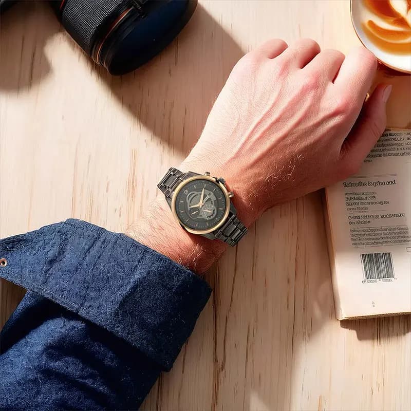 Titan Maritime Anthracite Chronograph Dial Men's Watch | 1830KM01