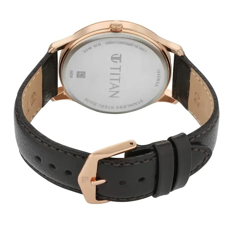 Titan 1845WL01 Lagan White Dial Men's Watch
