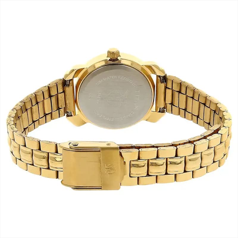 Titan 2534YM01 Champagne Dial Ladies Watch