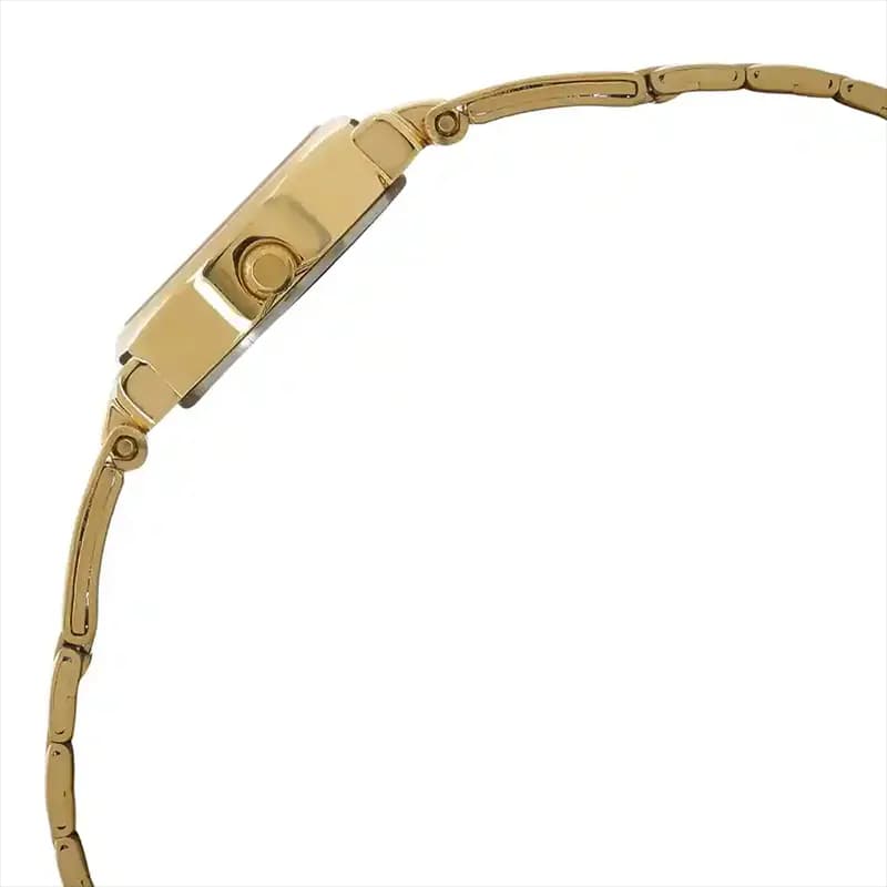Titan 2594YM01 Champagne Dial Gold Toned Ladies Watch