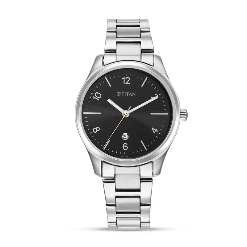 Titan Trendsetters Black Dial Ladies Watch | 2639SM08
