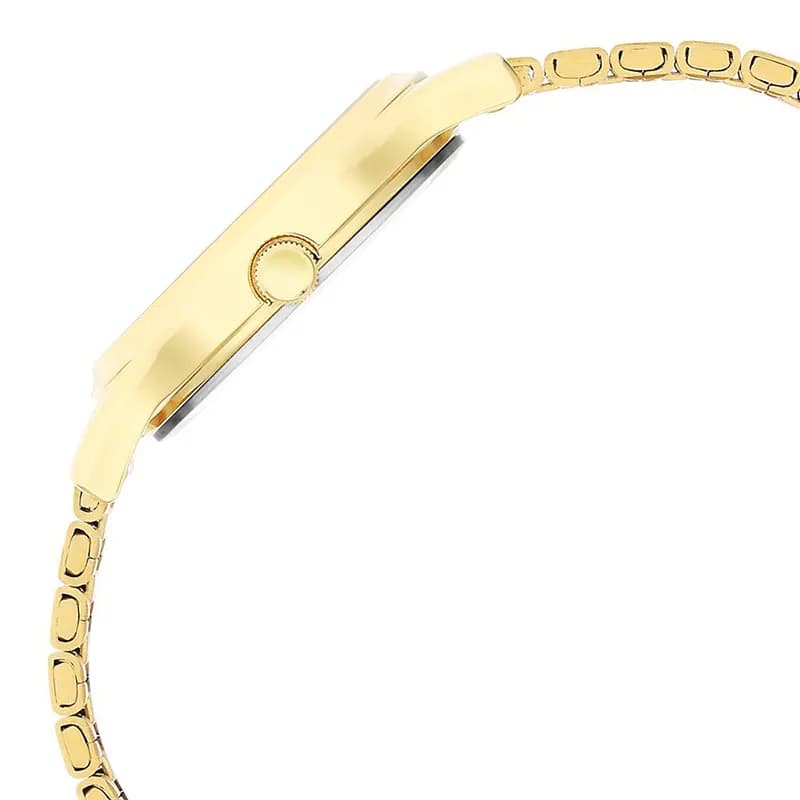 Titan Karishma Beige Dial Gold-Tone Ladies Watch | 2679YM01