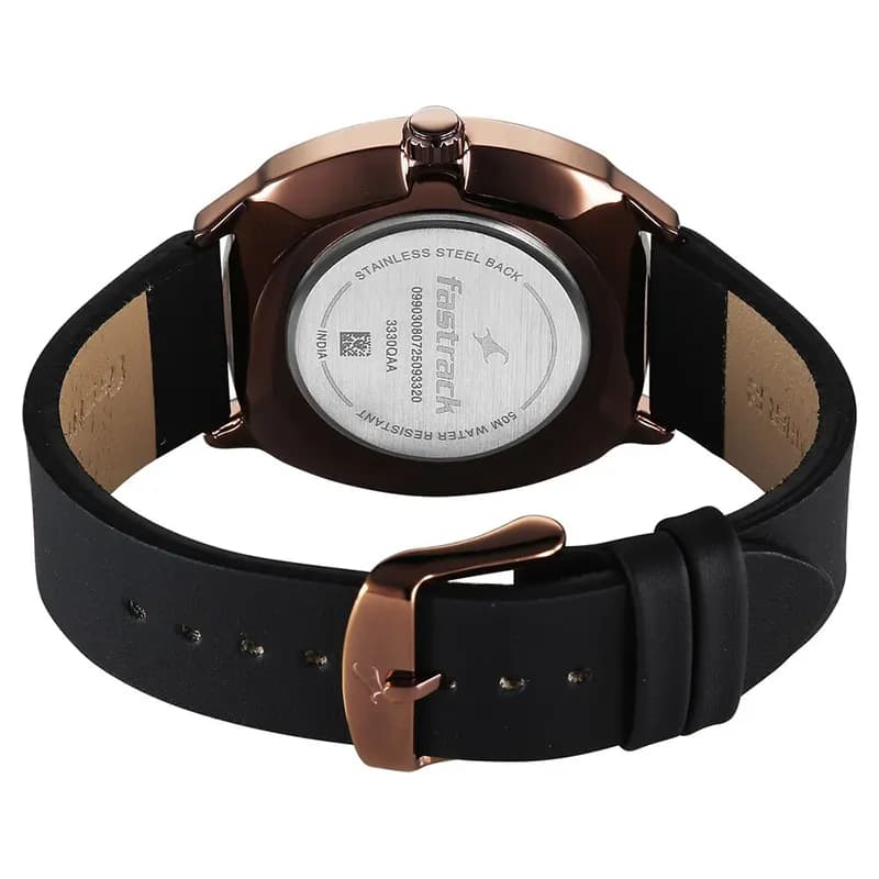 Fastrack Tik Tok 5.0 Multi-function Black Dial Men's Watch | 3330QL01