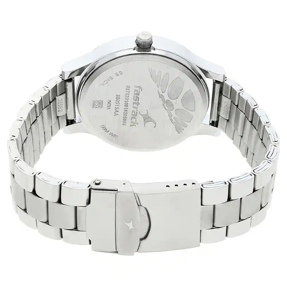 Fastrack 38051SM04 Bold Black Dial Men's Watch