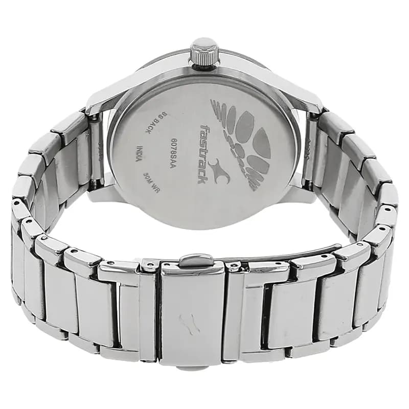 Fastrack 6078SM03 Monochrome Light Blue Dial Ladies Watch