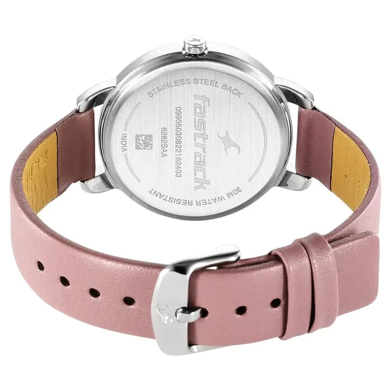 Fastrack 6282SL02 Stunners Pink Dial Ladies Watch