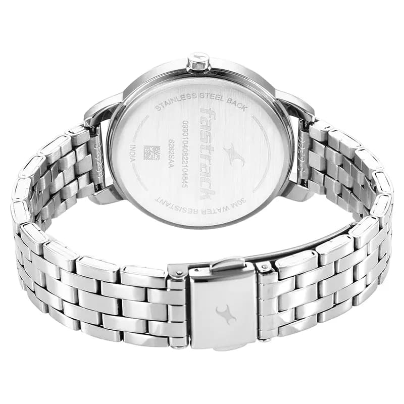 Fastrack 6282SM01 Stunners Silver Dial Ladies Watch