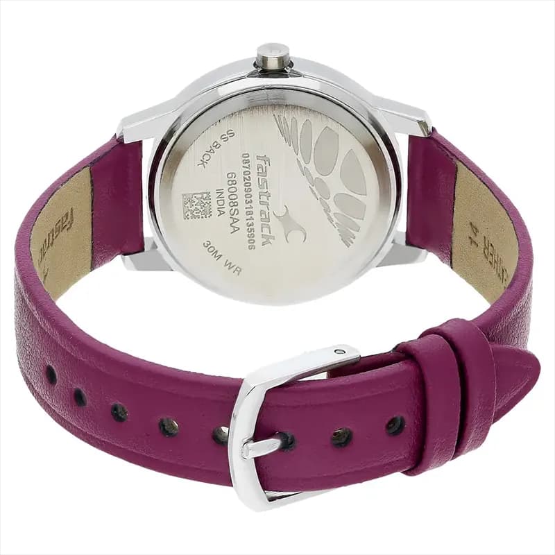 Fastrack 68008SL01 Fundamentals White Dial Ladies Watch