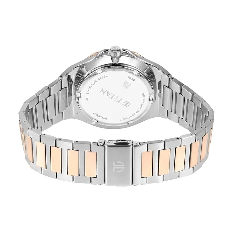 Titan Classic Slim Multifunction Silver Dial Men’s Watch | 90198KM01