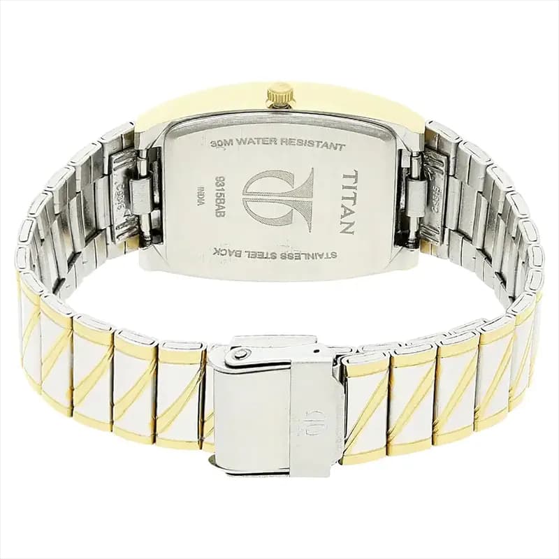Titan 9315BM02 Karishma Black Dial Two-tone Men's Watch