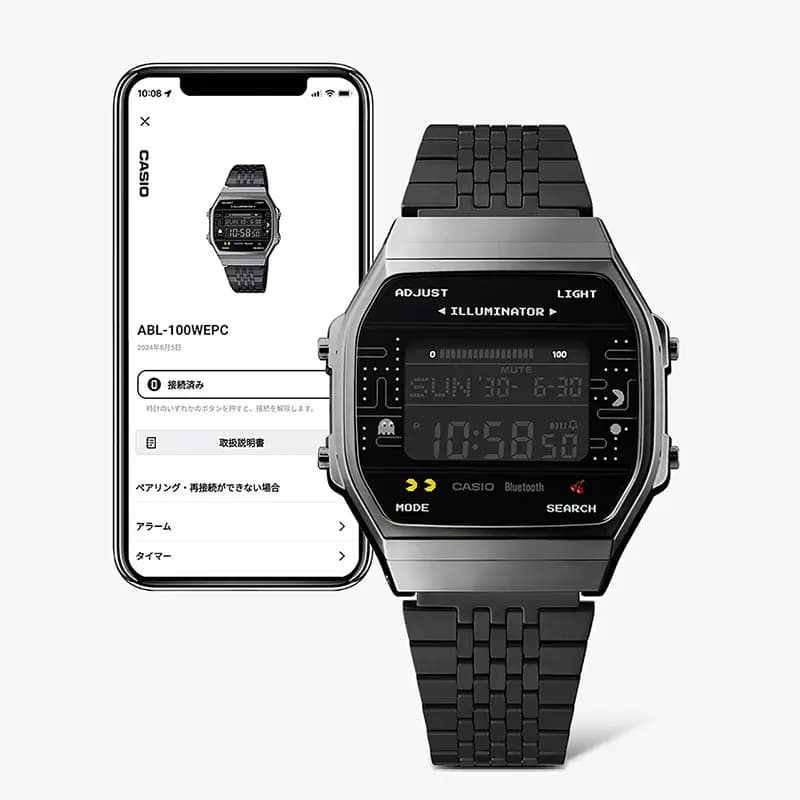 Casio x PAC-MAN Vintage Iconic Retro Bluetooth Men's Watch | ABL-100WEPC-1B